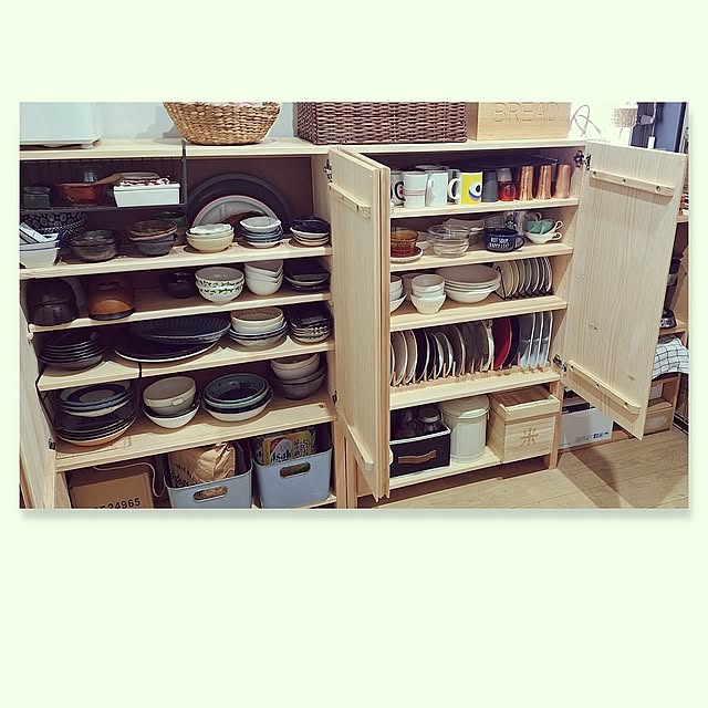 My Shelf,キッチン収納,キッチンパントリー収納,食器収納,IKEA,IKEAイーヴァル,IKEAシンデレラフィット,シンデレラフィット,お気に入り♡,シンプルスタイル,DIY女子,キッチンアイテム,Room Clip,スッキリさせたい,楽しい♪,Instagramもやってます♡,DIY好き,色々参考にさせていただいてます♥,いいね&ﾌｫﾛｰ有難うございます♪,仲良くしてください♪,みんなのお宅素敵♥,いつも有難うございます♪,RCに出会えて嬉しい♥,ｶﾌｪ風もﾅﾁｭﾗﾙも好き,色んなﾃｲｽﾄ好き,こだわりのお家作り,オリジナルリノベーション,ええもん見付けた,お気に入りの家作り,イベント参加 hanapanの部屋