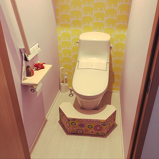 ネパールのお土産,トイレのインテリア,フィンレイソン,積水ハウス,ぞうさん,Bathroom Moeの部屋