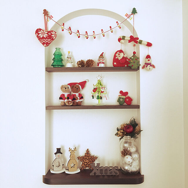My Shelf,クリスマス,ニッチ,セリア 1ove0v01oveの部屋
