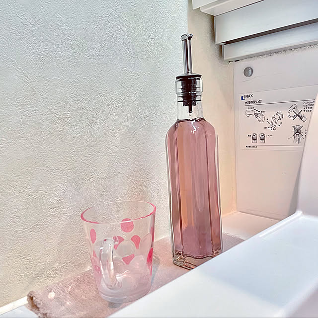 オイルボトル,ワンアクション,洗面台,マウスウォッシュ,洗面台周り,リステリン,Bathroom watamoyoの部屋