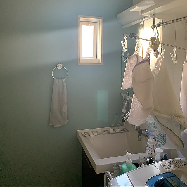 壁紙の色がお気に入り,家族４人で暮らす,ナチュラル,Bathroom mame_soharaの部屋