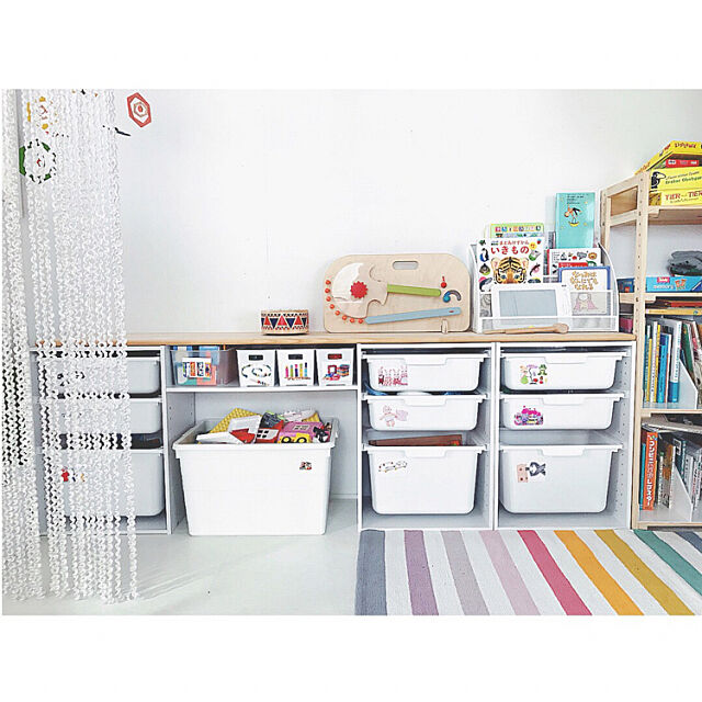 Overview,おもちゃ収納,子供部屋,キッズスペース,ニトリ,IKEA,100均 um_k66の部屋