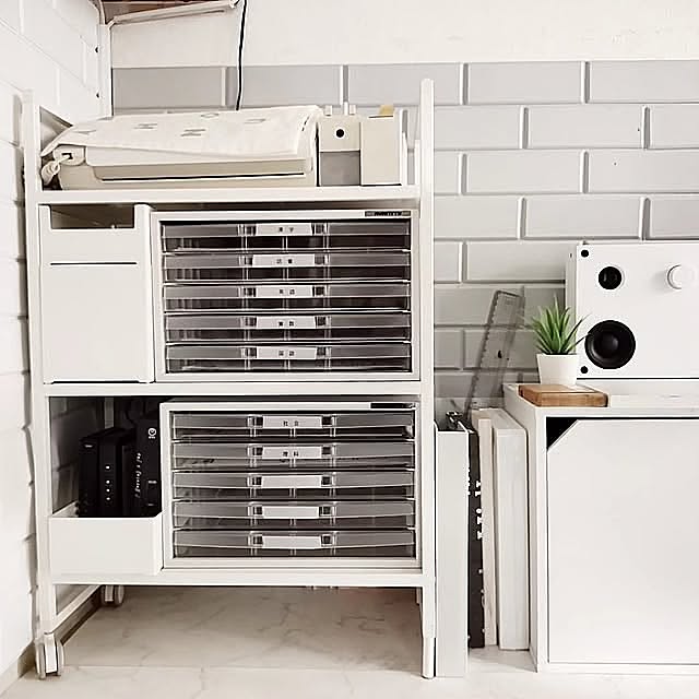 My Shelf,ホワイトインテリア,プリント収納,IKEA,ヨナクセル,レターケース,RoomClipショッピング,こどもと暮らす。,教科別収納,小学生女子 yuuの部屋