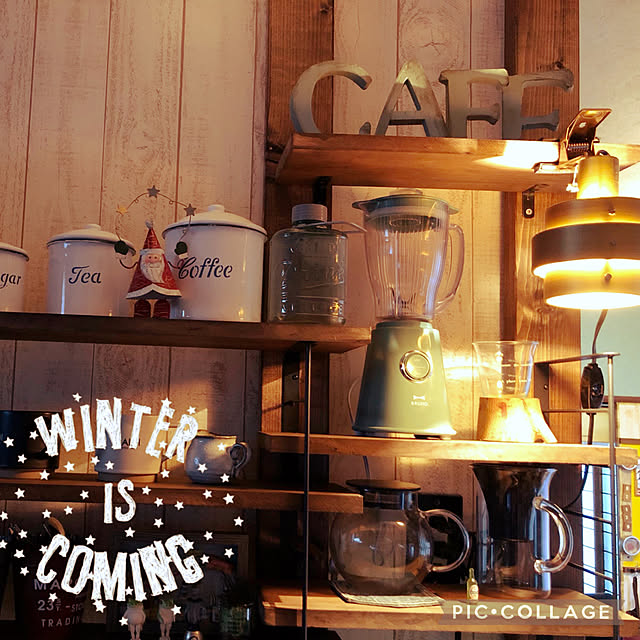 ラブリコでDIY,クリスマス,クリップライト,カフェ風,RoomClipショッピング,ウエルカムクーポン,照明,My Shelf Omitsuの部屋