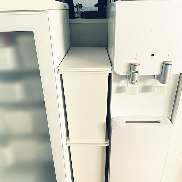 Kitchen,無印良品,ごみ箱,ホワイトインテリア,白が好き♡,中古一戸建て,いつも笑顔で,グレーも好き♡,すっきり暮らす,居心地良く♡ mieの部屋