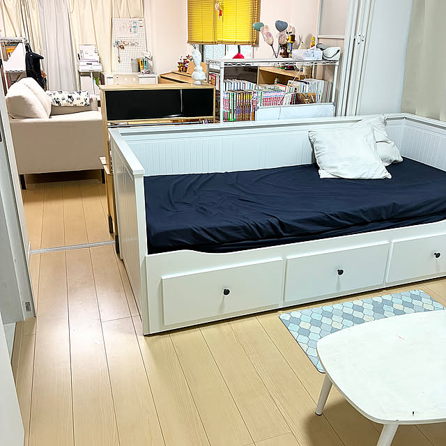 Bedroom,しきり,ヘムネス,IKEA,ニトリ gomamiの部屋