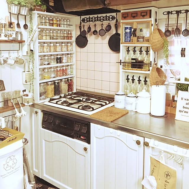 「私の癒しの場所。手間をも楽しんで作り上げたナチュラルカフェ空間」憧れのキッチン vol.126 lovekuma80さん