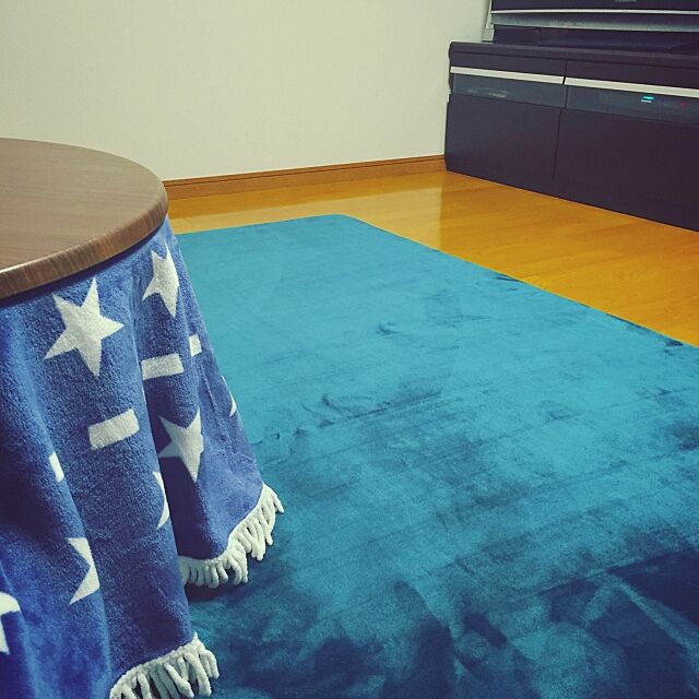 Lounge,ニトリ,しまむら,ラウンド毛布,ブルー好き,低反発ラグ,楽天,海を感じるインテリア kanamiの部屋