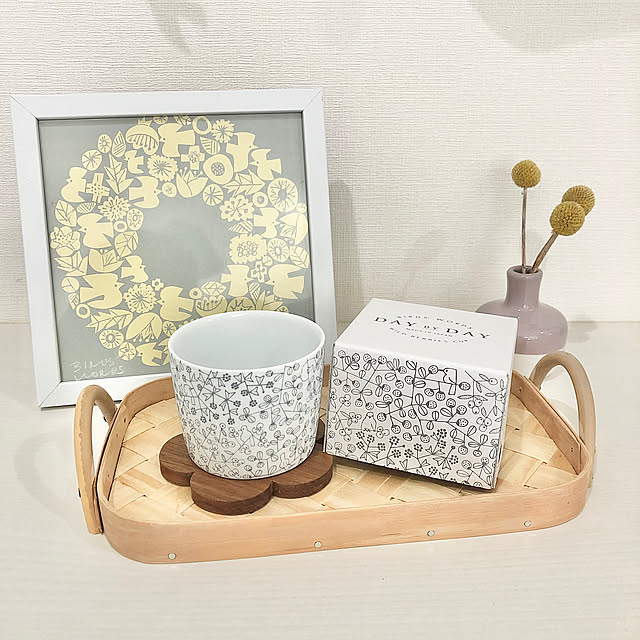 WILD BERRIES CUP,鳥さん大好き♡,バーズワーズシルクスクリーン,BIRDS’ WORDS,Free Design,器,癒し,My Desk myu-の部屋