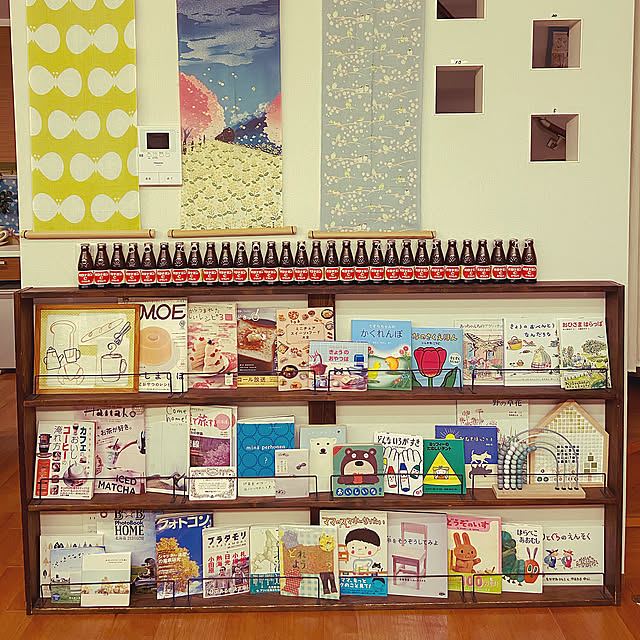 元気ハツラツ,家族の時間,家族で暮らす,オロナミンＣ,家族,コレ、DIYしたよ！,アイアンバー,絵本と暮らす,手ぬぐいタペストリー,絵本棚DIY,こどもと暮らすインテリア,My Shelf ikの部屋