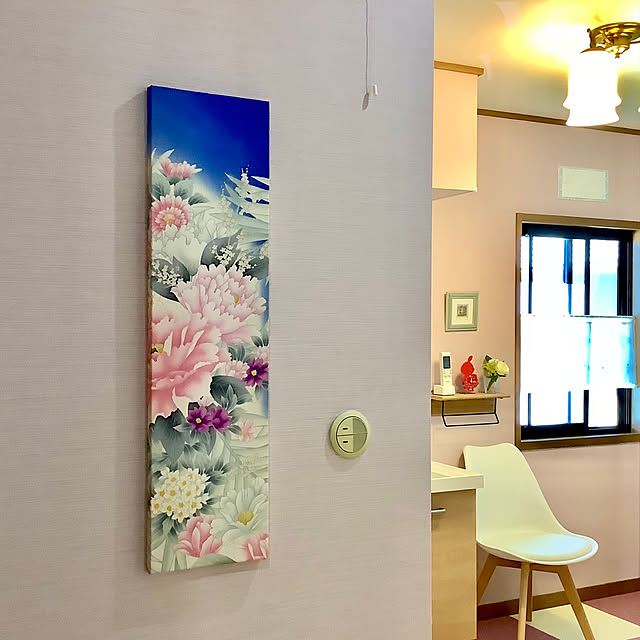 ファブリックパネル手作り,振袖リメイク,アートのある暮らし,On Walls haruminの部屋