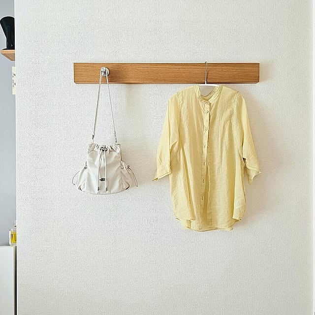 On Walls,一人暮らし,ひとり暮らし,1R,ワンルーム,賃貸,無印良品,壁に付けられる家具,ウォールフック,バッグ掛け,壁掛け maahの部屋