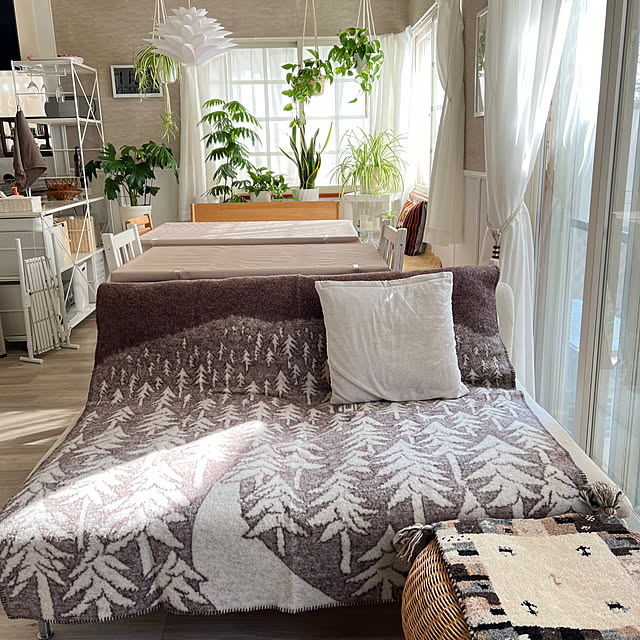 Overview,ソーデルハムンコンパクト,ミナペルホネン×クリッパン,クリッパンのブランケット,ブランケット,IKEA,セルフリフォーム,北欧インテリア,断捨離中,グリーンのある暮らし,スッキリ暮らしたい yukarimamaの部屋
