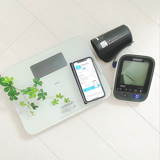 一括管理,オムロン,アプリと連動,ヘルスメーター,体重計,血圧計,ルーティーン,Bathroom,みぃポイント cloversの部屋