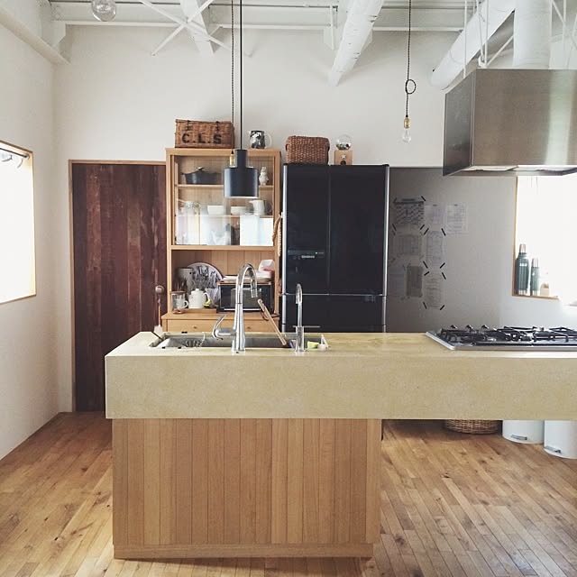 Kitchen,北欧,大川家具製作所,フレイム,フレイム照明,flame,照明,北欧インテリア nozomiの部屋