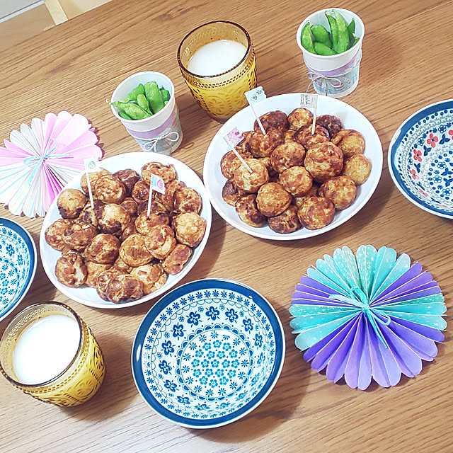 My Desk,おうち夏祭り,中古マンションリフォーム,ウニコダイニングテーブル,ワークショップ,子どものいる暮らし,セリア お皿 penguinの部屋