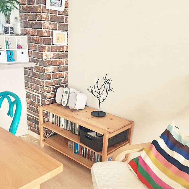 My Shelf,ニトリ,インテリアペーパー,模様替え,無印良品,IKEA,トーネット,CD収納 ROMAの部屋