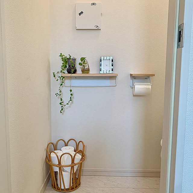 Bathroom,ミナペルホネン,3COINS,旗竿地,好きなものに囲まれて暮らす,子どものいる暮らし,3階建売,2階トイレ sakiの部屋