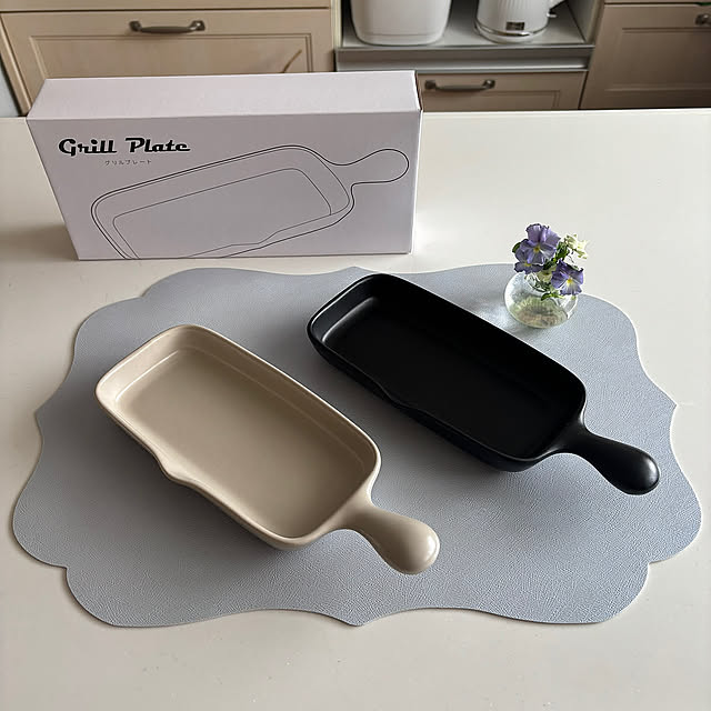 Kitchen,TOTO,TOTOキッチン,ランチョンマット,グリルプレート,花のある暮らし,ホワイトインテリア maayaの部屋