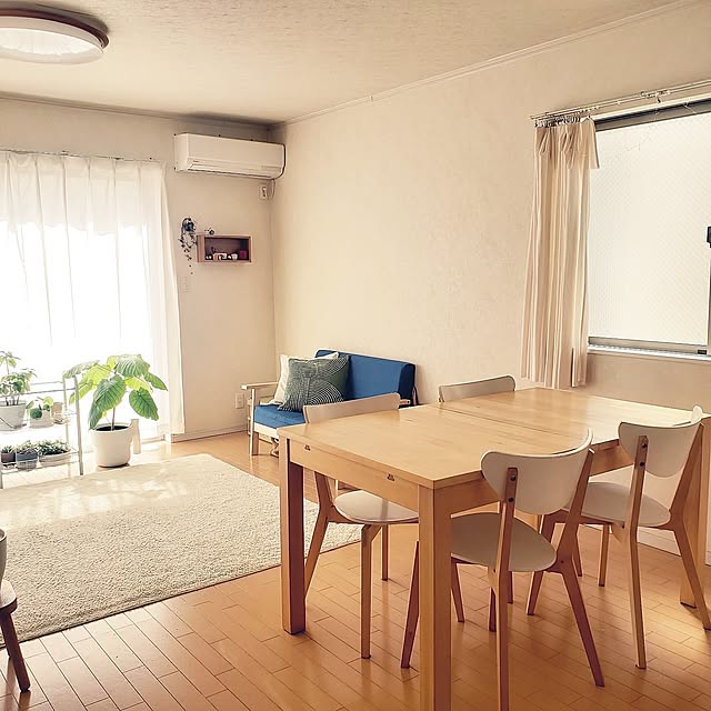 Lounge,すっきり暮らす,こどものいる暮らし,IKEA,ODELIC 照明,イケヒコ ラグ,イケヒコ wanidaの部屋