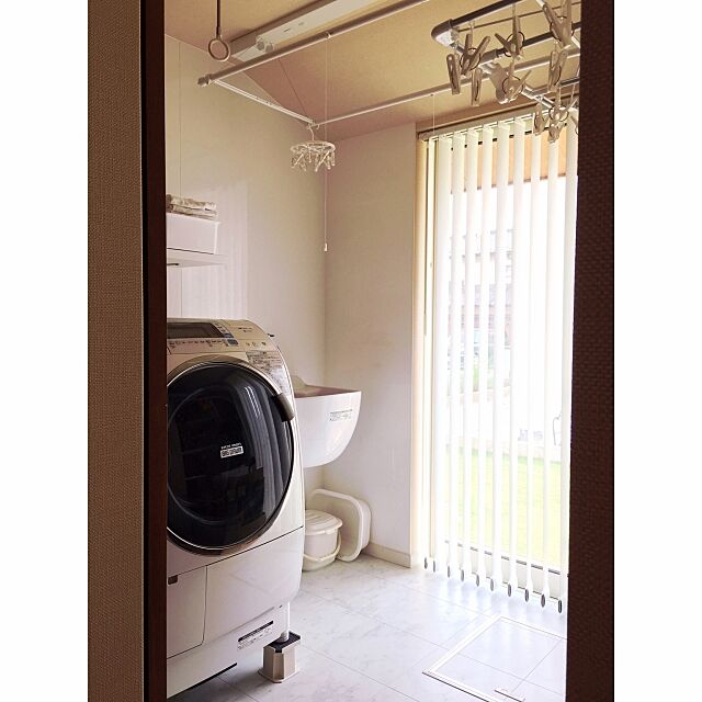 Bathroom,スロップシンク,SKシンク,洗濯室,ユーティリティ,シンプルな暮らし yamaco_chanの部屋