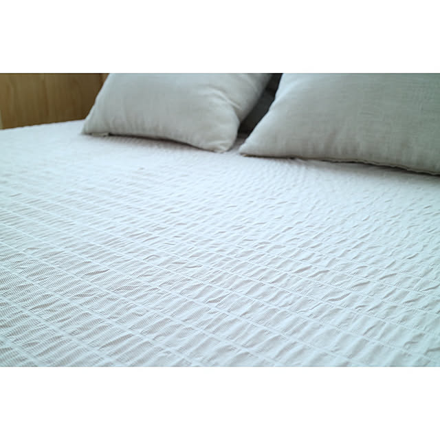 Bedroom,夏用寝具,Nクール,ニトリ,寝室,ふたり暮らし,ナチュラル,ナチュラルインテリア,北欧ナチュラル,ナチュラルカラー Har_の部屋