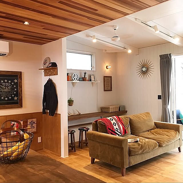 Overview,TRUCK,アメリカンヴィンテージ,minerbase,男前,ミッドセンチュリー,カフェ風,西海岸,Pendleton,サンバーストクロック daijimanの部屋