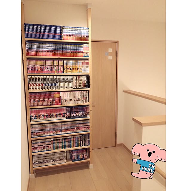 My Shelf,漫画本,DIY,ディアウォール,本棚DIY,本棚,建売住宅,IG→nonokanaponta Kanaの部屋