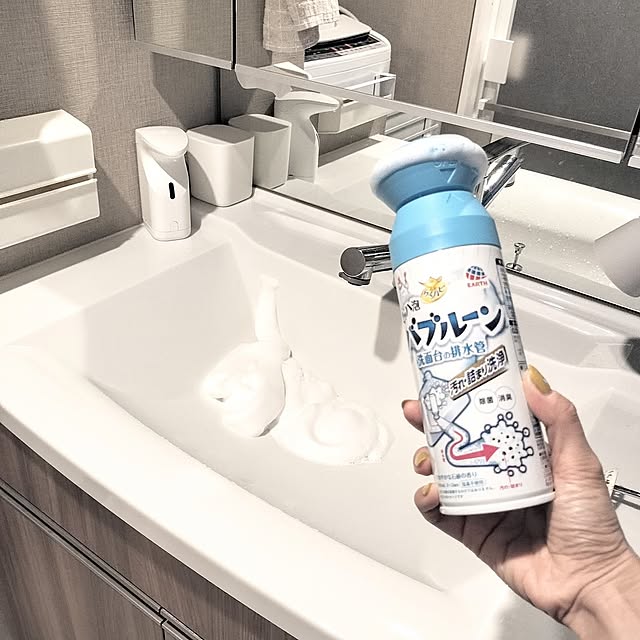 Bathroom,時短掃除,らくハピ,アース製薬モニター投稿,こどもと暮らす。,子供のいる暮らし,洗面所,洗面台 Riokkumaの部屋