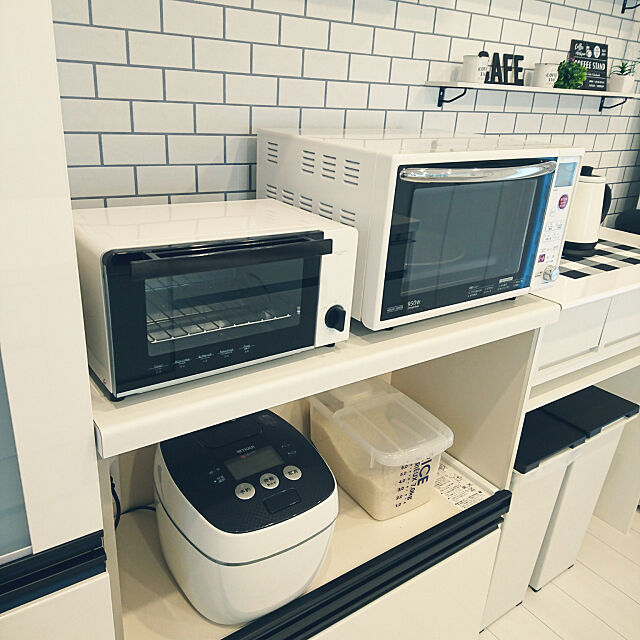 Kitchen,トースター,ニトリ,モノトーン Hajimeの部屋