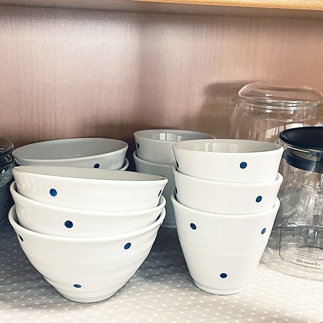 ちょうどいいサイズ,水玉,カップ,お茶碗,器,シンプル,コレクション,栗原はるみ,集めてます,使いやすい,イベント参加,食器,Kitchen kawauso15の部屋
