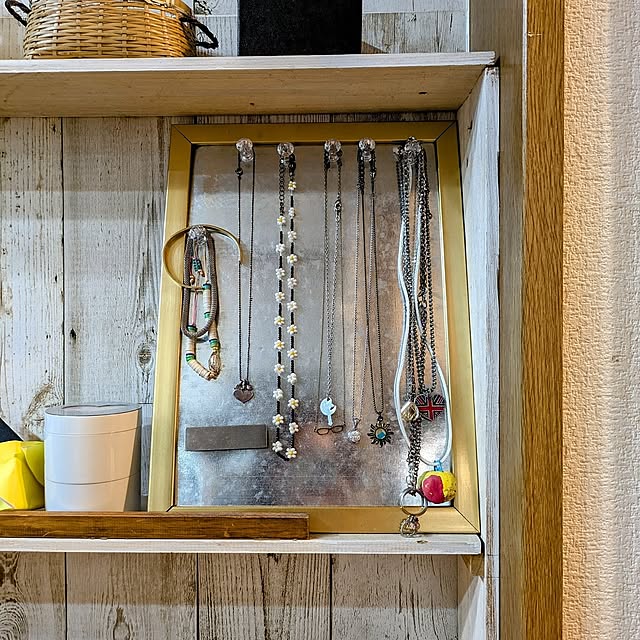 My Shelf,DIY,アクセサリー収納,Daiso,暮らしを整える sara33の部屋