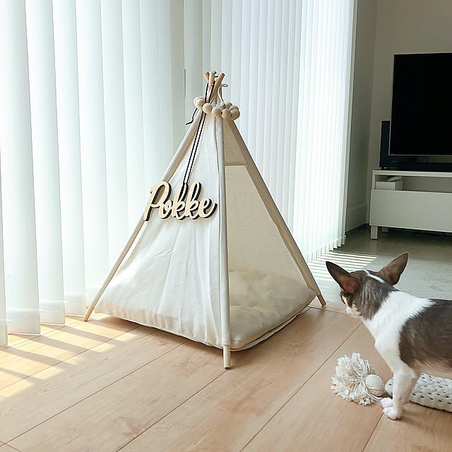 北欧,シンプル,北欧インテリア,H&M HOME,モノトーン×ウッド,すっきり暮らしたい,IKEA,犬と暮らす,チワワ飼ってます,モノトーンナチュラル,モノトーンインテリア,ゼロキューブ,フォローして頂きありがとうございます！,いいね、フォローうれしいです(^^),持たない暮らし,Lounge,ペット用ティピーテント,ティピーテント trpmの部屋