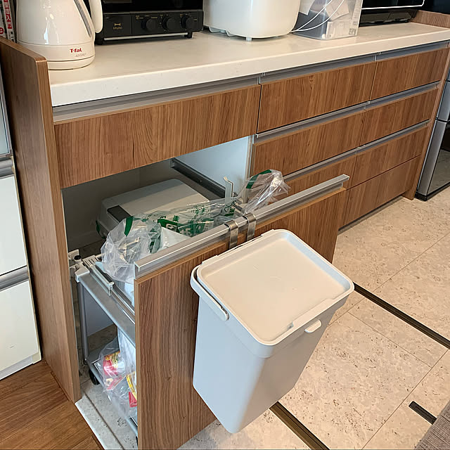 ごみ箱,IKEA,Panasonicキッチン,セキスイハイム　ドマーニ,Kitchen kamomeの部屋