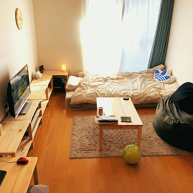 Overview,無印良品,ナチュラル,雑貨,ソファ,一人暮らし,カフェ風,模様替え,ニトリ,シンプリスト,ミニマリスト,シンプル,1K W-Cheeseの部屋