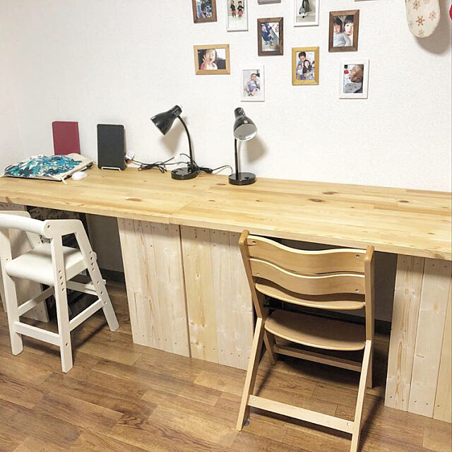 My Desk,学習机DIY,学習机,DIY,ハンドメイド,カラーボックスリメイク,カラーボックス Kokoの部屋
