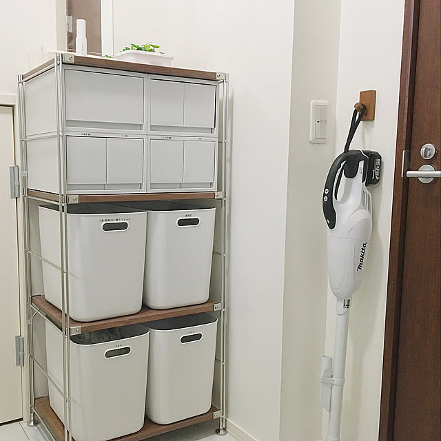 洗面所収納,洗濯物入れ,整理収納,無印良品 Megu5319の部屋