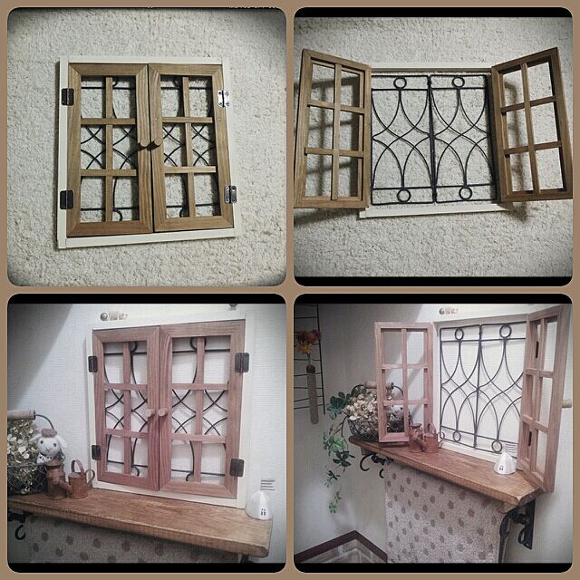 セリアアイテムで作る木枠窓 実例10選 Roomclip Mag 暮らしとインテリアのwebマガジン