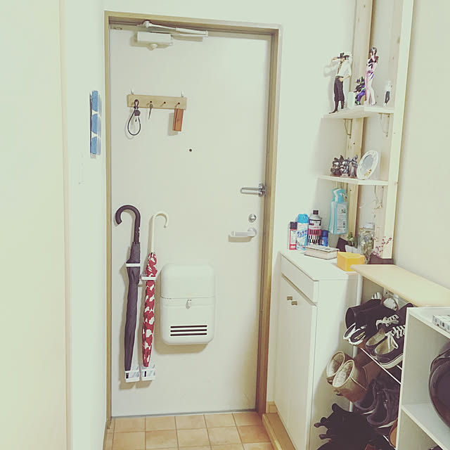 Entrance,2DK,賃貸でも諦めない！,ダイソー,賃貸でも楽しく♪,二人暮らし,DIY,ドライフラワー,セリア sunの部屋