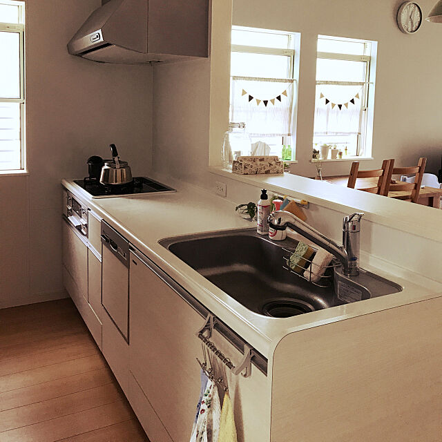 Kitchen,料理しやすい,明るいキッチン,小窓,料理好き！,掃除苦手,掃除しやすい家を目指す,ものを置かない,キッチン sorayuzumamaの部屋