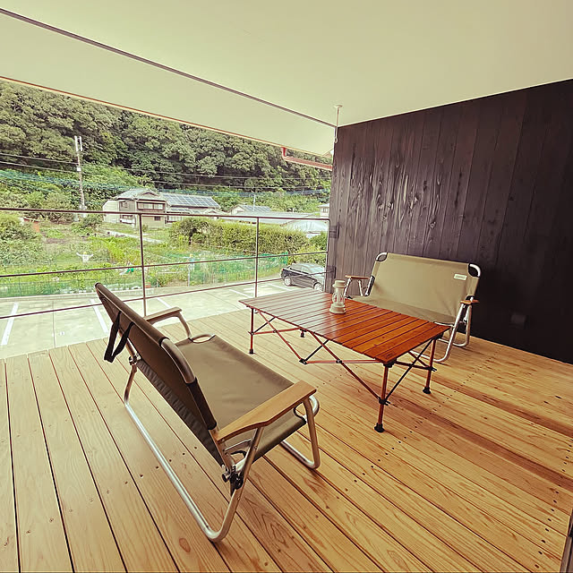 ベランダ,木のある暮らし,Lounge,家キャンプ,fullmark house bucky20101010の部屋
