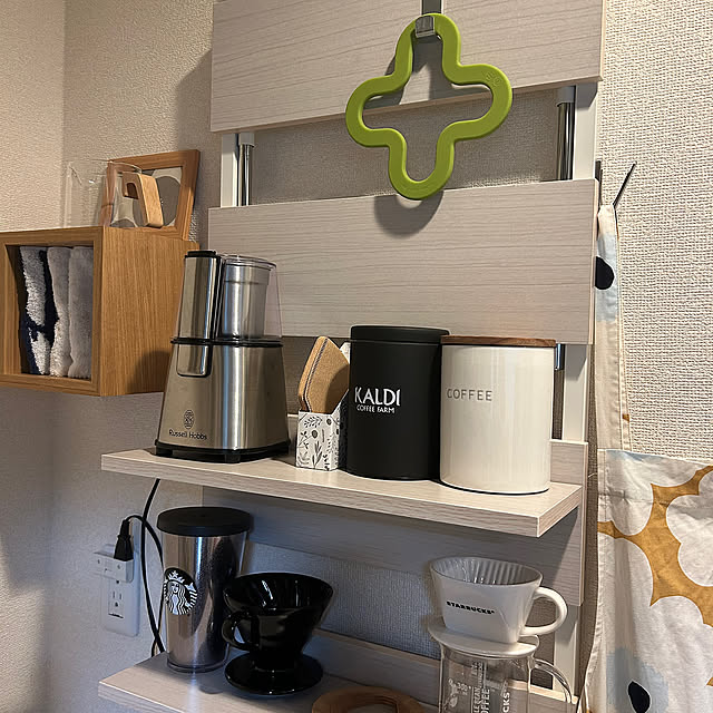 Kitchen,STARBUCKS COFFEE,カルディ,カフェコーナー,IKEA,一人暮らし,ニトリ,Russell Hobbs cccの部屋