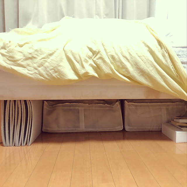 脚付きマットレス,断熱マット,skubb,IKEA,デッドスペース,一人暮らし,無印良品,Overview Fumiの部屋