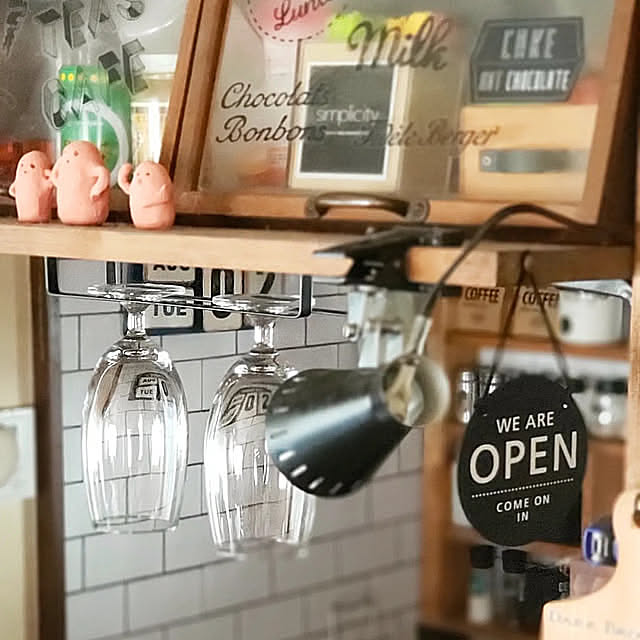 Kitchen,10分でできる,100均,100均アレンジ,100均アイテム,100均DIY,100均インテリア,100均リメイク,DIY,セリア,セリアDIY,セリアリメイク,カフェ風,カフェ風インテリア,カフェ風キッチン,カフェ風雑貨,カフェ風ショーケース kiraの部屋