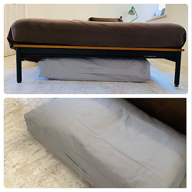 布団収納カバークッション,布団収納クッション,布団収納袋,隙間収納,Bedroom ballyの部屋