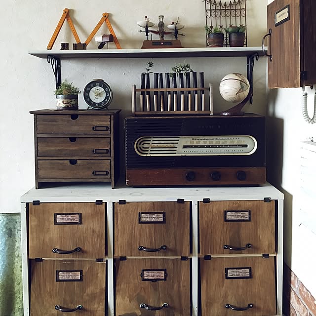 カラボリメイク,DIY,見せる収納,My Shelf,ダイソー,赤ちゃんのいる部屋,100円リメイク,セリア,今年もよろしくお願いします♪( ´▽｀),学校風,ブログ更新しました hinano1017の部屋