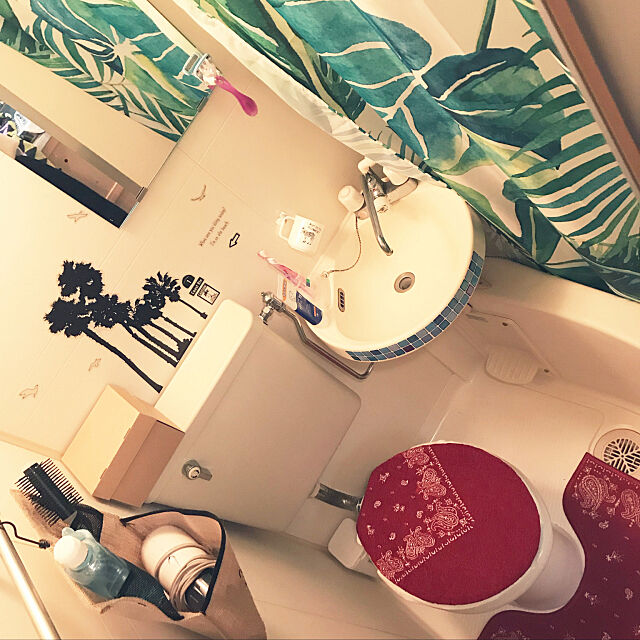 Bathroom,ボタニカル,ユニットバス,ダイソー,一人暮らし,セリア,DIY,100均 Chikakoの部屋