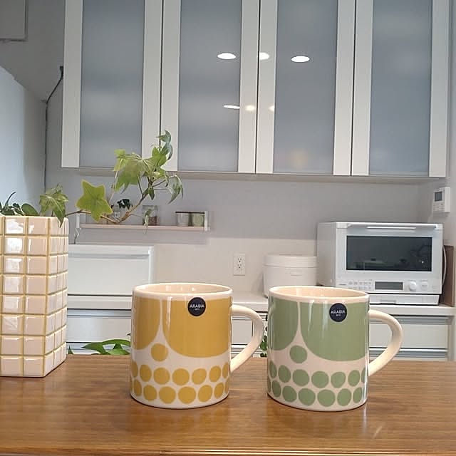 My Shelf,ときめきアイテム,スンヌンタイ,スンヌンタイ マグカップ,スンヌンタイイエロー,スンヌンタイ グリーン,心地よい暮らし,心地よい空間,暮らしを楽しむ,イッタラ,マグカップ tan5の部屋