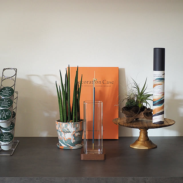 My Shelf,テレビボード,ケーキスタンド,スタンダードプロダクツ,お香,インセンスホルダー,パケ買い,観葉植物 Sakkinの部屋