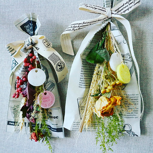 On Walls,minneにて販売中♡,アロマのある空間,秋仕様♡,ドライフラワー,アロマワックスバー,アロマワックスサシェ,秋の新作,花のある暮らし,秋が一番好き♡,スワッグ lovesspongebobの部屋